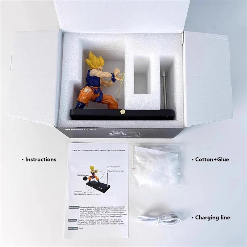 Anime characters DRAGON BALL Z Son Goku model lamp Super Saiyan one figure boy toy gift collection ornaments