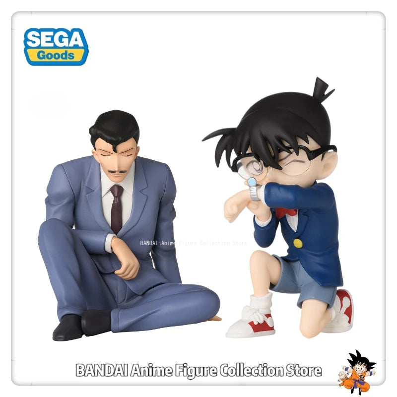 Original SEGA Detective Conan Chokonse Premium Figure "Mouri Kogoro"  "Edogawa Conan" (watch Type Anesthesia Gun)