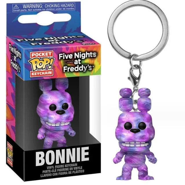 2025 New Arrival Funko Pocket Keychains High Score Chica Ballon Freddy VR.Freddy Ballon Foxy Bonnie Figure Model Toys for Gifts