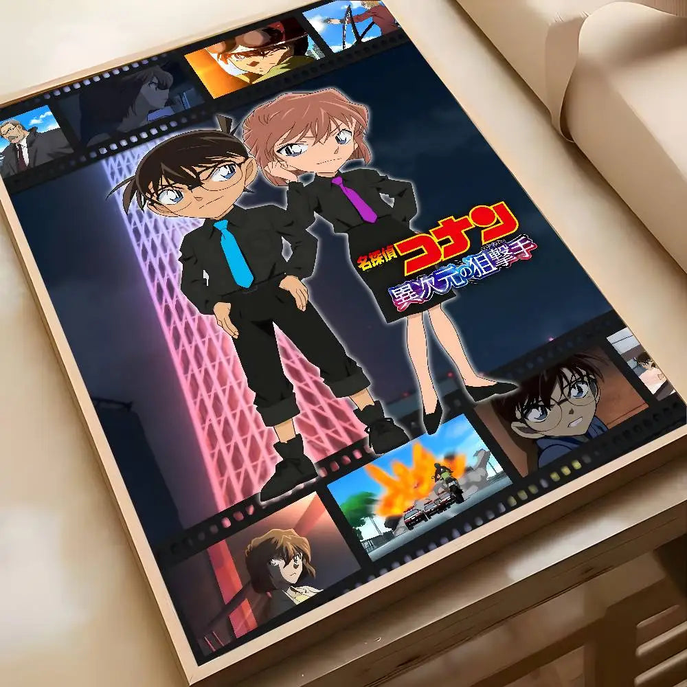 Anime D-Detective C-Conan Poster Self-Adhesive sticker - No Glue Needed Easy Stick and Remove Perfect for Room Decor