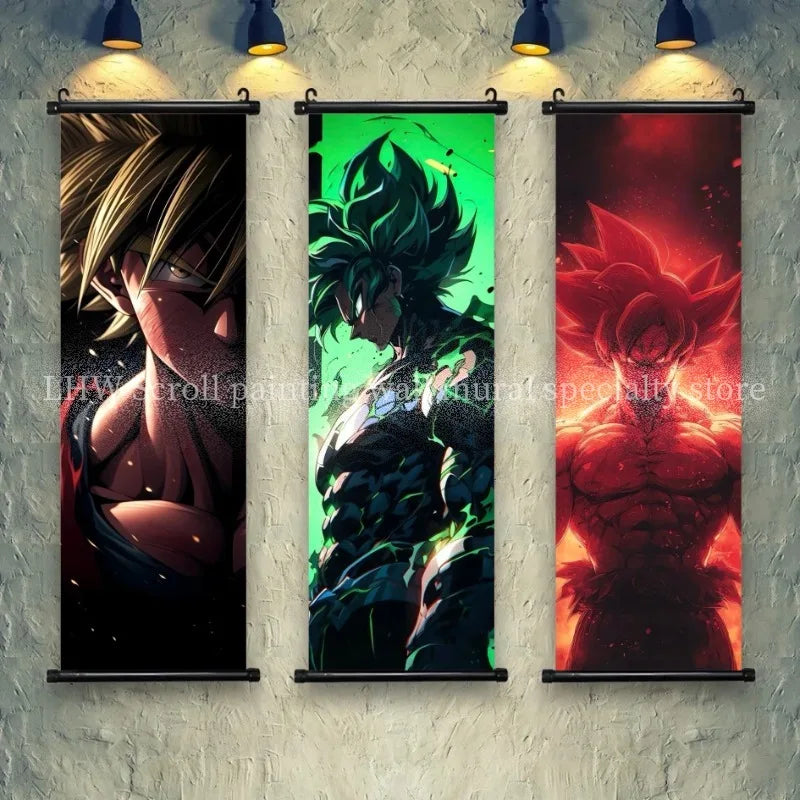 Anime Dragon Ball AI Poster HD Micro Spray Scroll Hanging Painting Living Room Esports Room Background Decoration