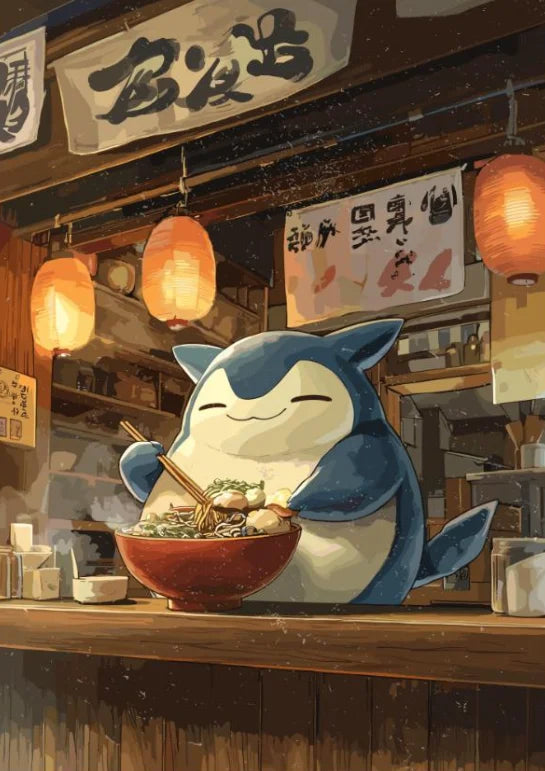 P-Pokemon Japanese Anime Canvas Painting Kawaii Elf Pets HD Poster Retro Bar Noodle Room Living Room Home Mural Decor Kids Gifts