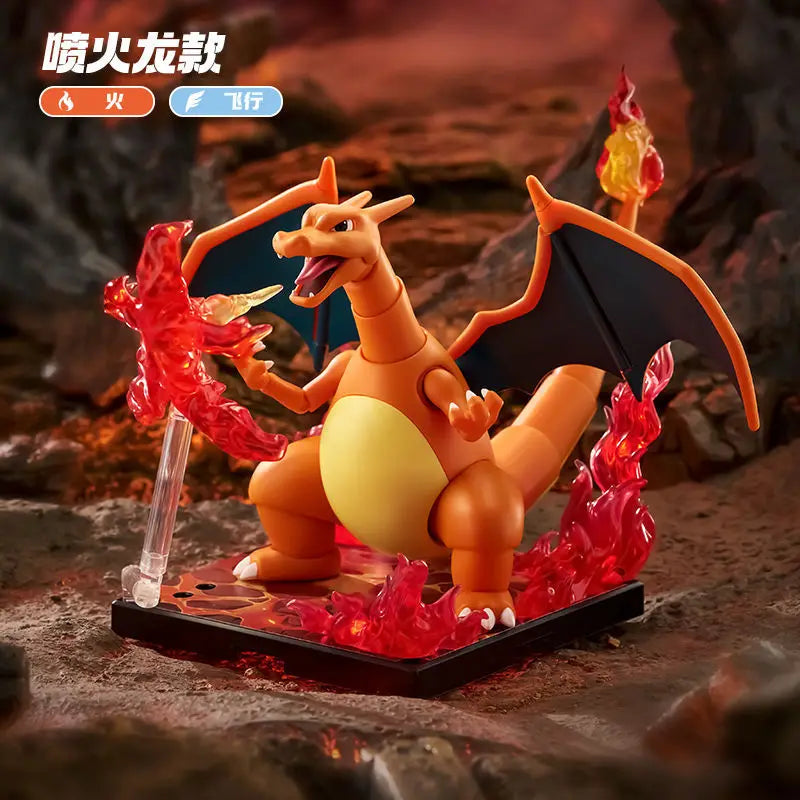 BLOKEES Pokemon building block toys Charizard Snorlax Scyther Lucario Cinderace action figure Stitching toy Collection model