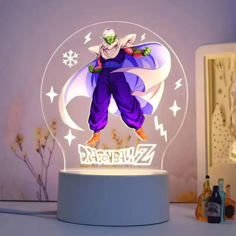 2024 Dragon Ball night light animation peripheral figures 3D ornaments Goku cartoon stand table lamp men women birthday gifts