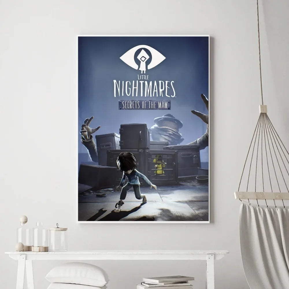 Game Little Nightmares Poster Vintage Poster Prints Art Home Canvas Painting Bathroom Kitchen Bar Accessories