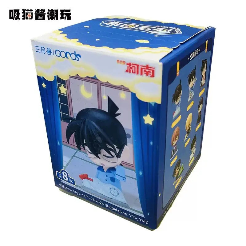 Genuine GOODS Detective Conan Cloth Group Series intersting Box Shinichi Mauryan Kiddo Hand Figure Ornament