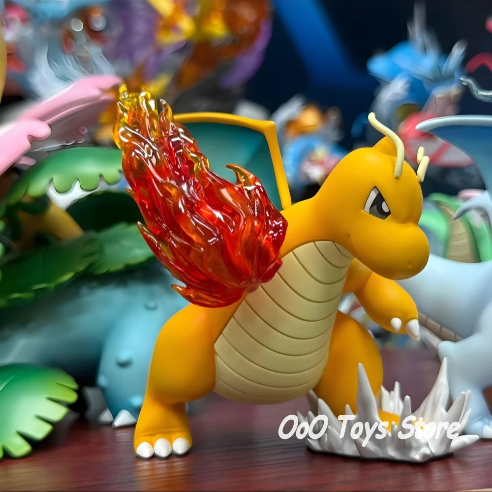 Anime Pokemon Figure Fire Punch Dragonite Action Figures Pvc Collection Model Toys for Children Gifts 10cm