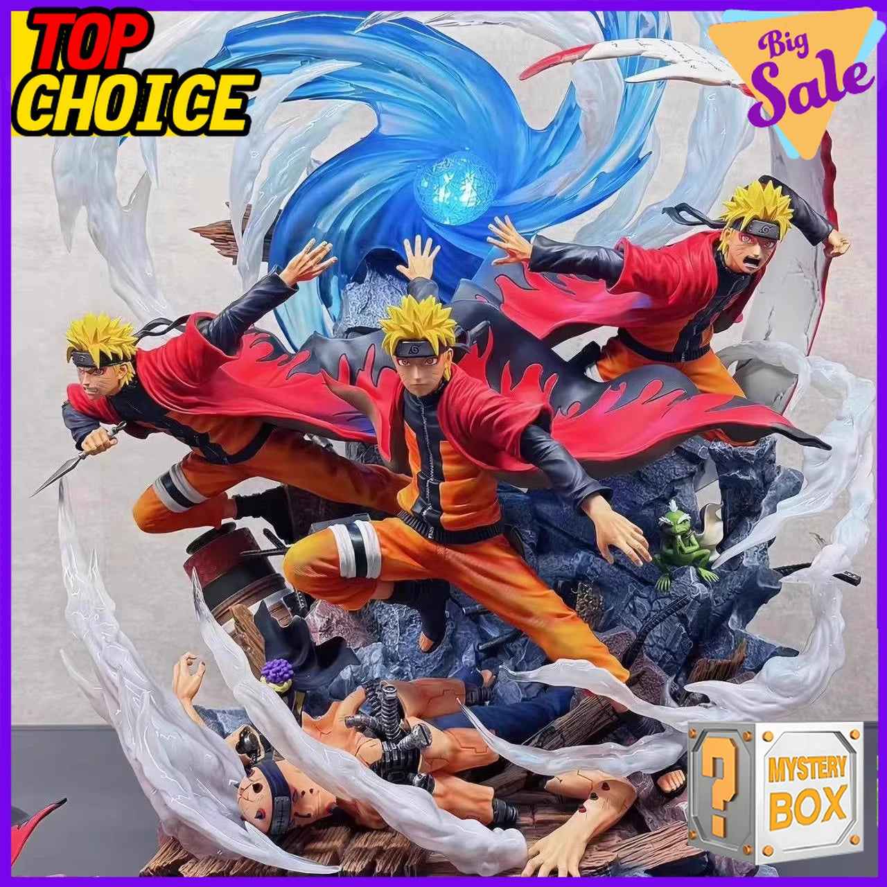 Naruto Anime Figure Blind Box 12 PCS Mystery Box Collection Random Character Uzumaki Naruto Sasuke Kakashi Action Figure Gift