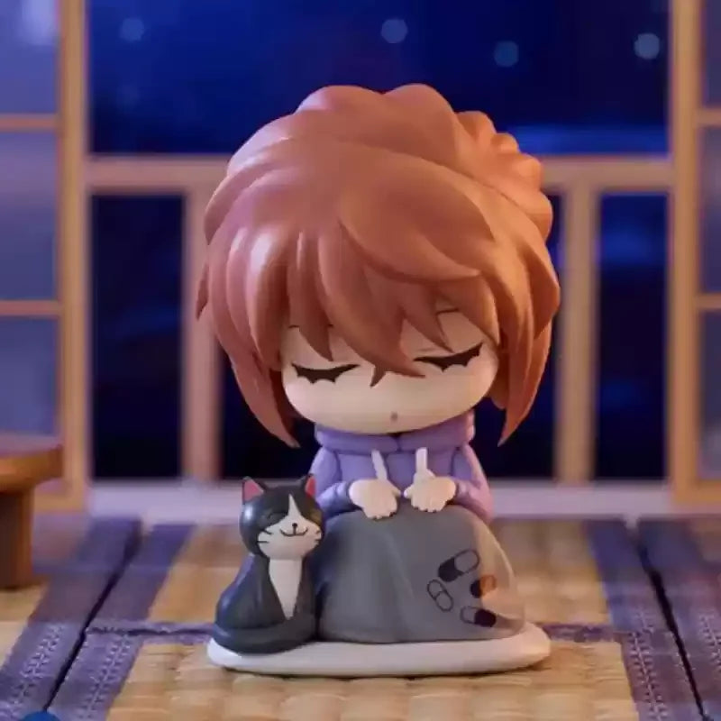 Genuine GOODS Detective Conan Cloth Group Series intersting Box Shinichi Mauryan Kiddo Hand Figure Ornament