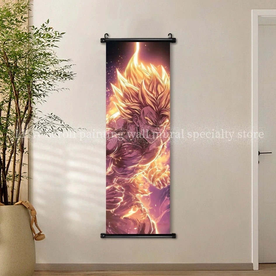 Anime Dragon Ball AI Poster HD Micro Spray Scroll Hanging Painting Living Room Esports Room Background Decoration