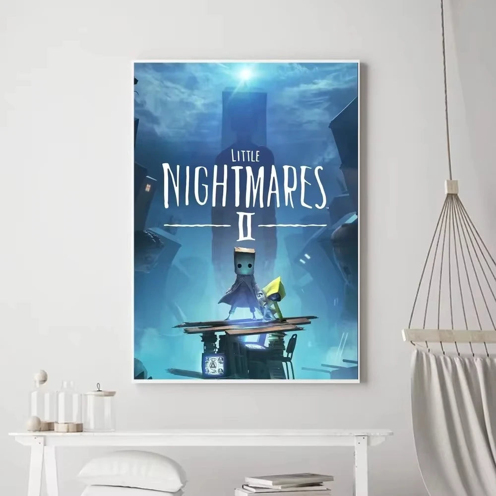 Game Little Nightmares Poster Vintage Poster Prints Art Home Canvas Painting Bathroom Kitchen Bar Accessories