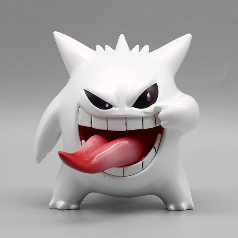 9cm Pokemon Gengar Figure Transparent Model, Cute Anime PVC Decor for Room Collection Gift Fans
