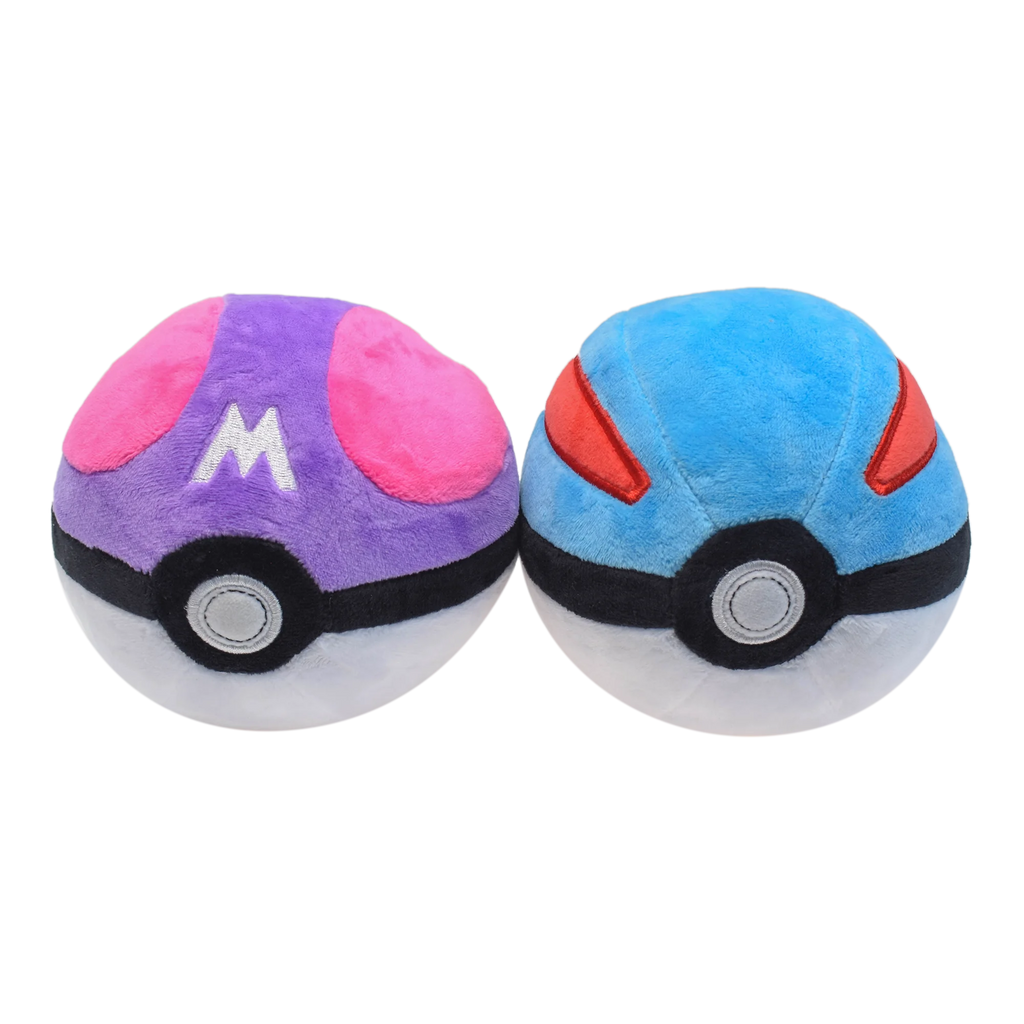 Master Ball Great Ball Ultra Ball Poké Ball Plush Toys Soft Stuffed Animals Cartoon Backpack Pendant Decoration Toy Birthday