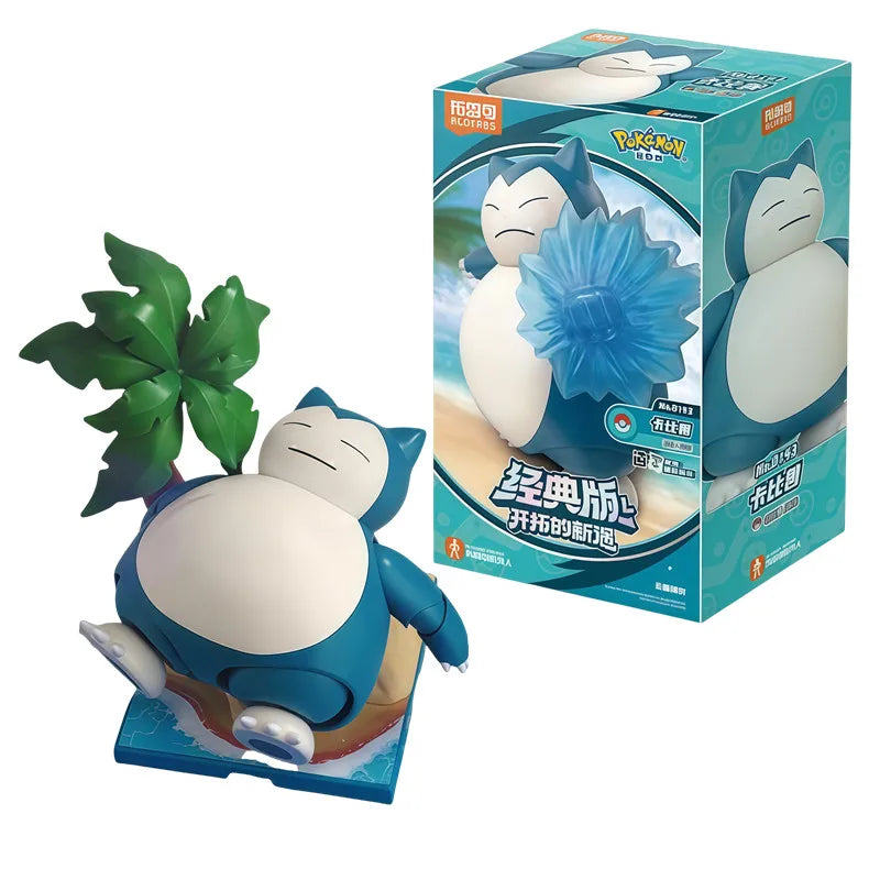 BLOKEES Pokemon building block toys Charizard Snorlax Scyther Lucario Cinderace action figure Stitching toy Collection model