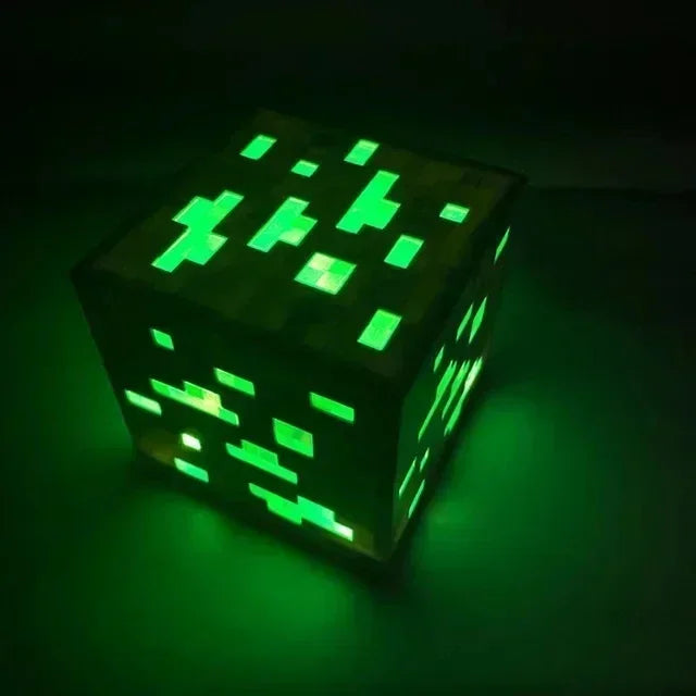 Creative Brownstone Torch LED Night Light USB Rechargeable Game Room Decoration Table Light Festival Gifts for Kids Game Lamps