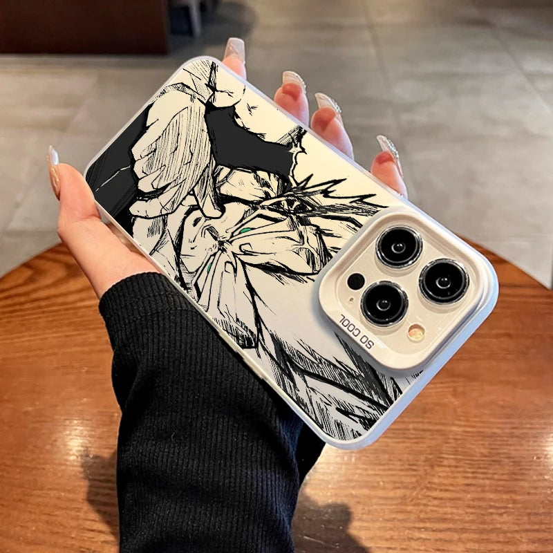 Comics Saiyan Phone Case For D-Dragons Balls iPhone 16 15 14 13 12 11 mini Pro Max X XR XSMAX 8 7 Plus Anti Fall Matte Cover