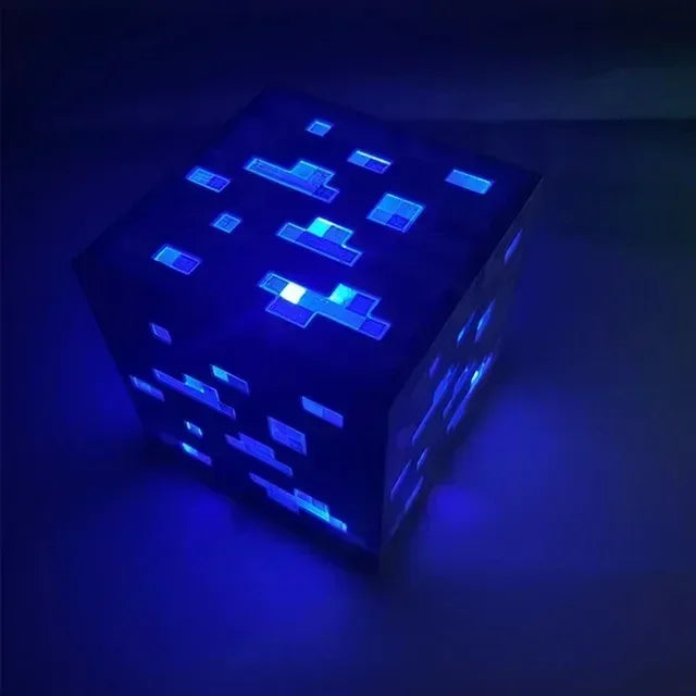 Creative Brownstone Torch LED Night Light USB Rechargeable Game Room Decoration Table Light Festival Gifts for Kids Game Lamps