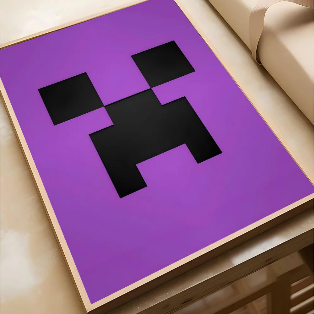 1PC PC Game M-Minecraft Poster Poster Paper Print Home Living Room Bedroom Entrance Bar Cafe Art Painting Decoration