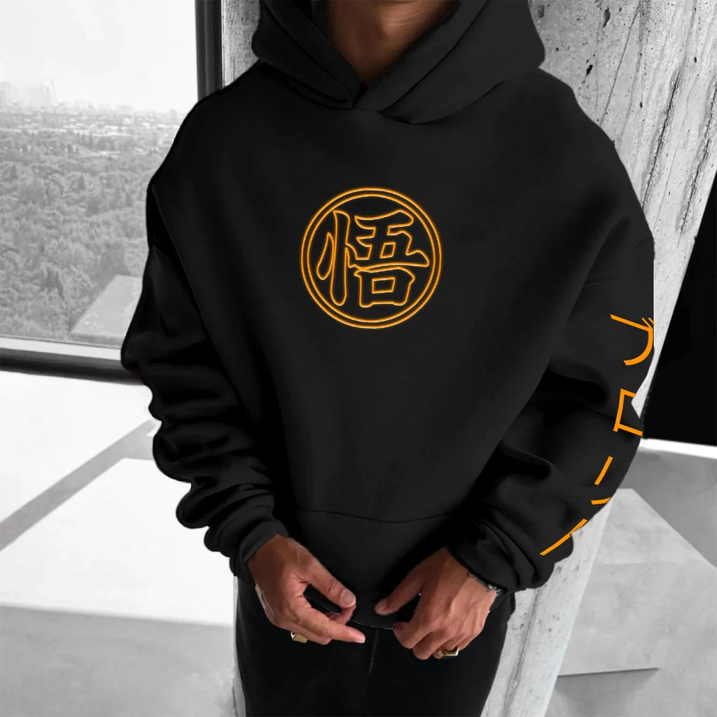 The Latest Dragon Ball Animation Peripheral Versatile Sweater Autumn and Winter Men's and Women's Loose Hooded Sweater