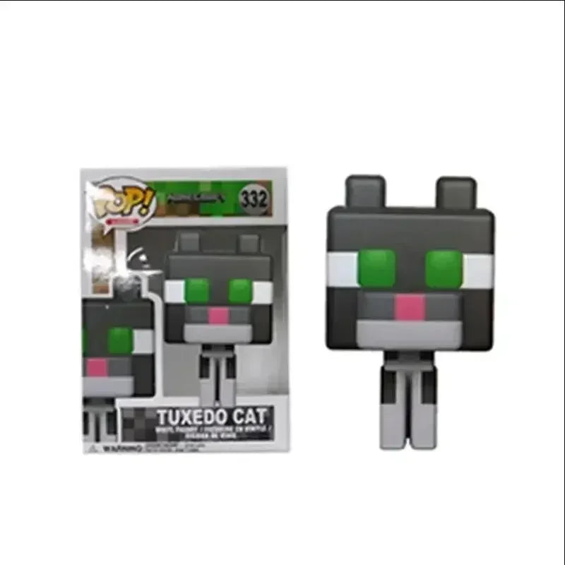 2PCS POP Minecrafts Figure Steve Zombie Doll Decoration Ornaments Alex #317 PVC Action Figure Collection Model Children Toy Gift