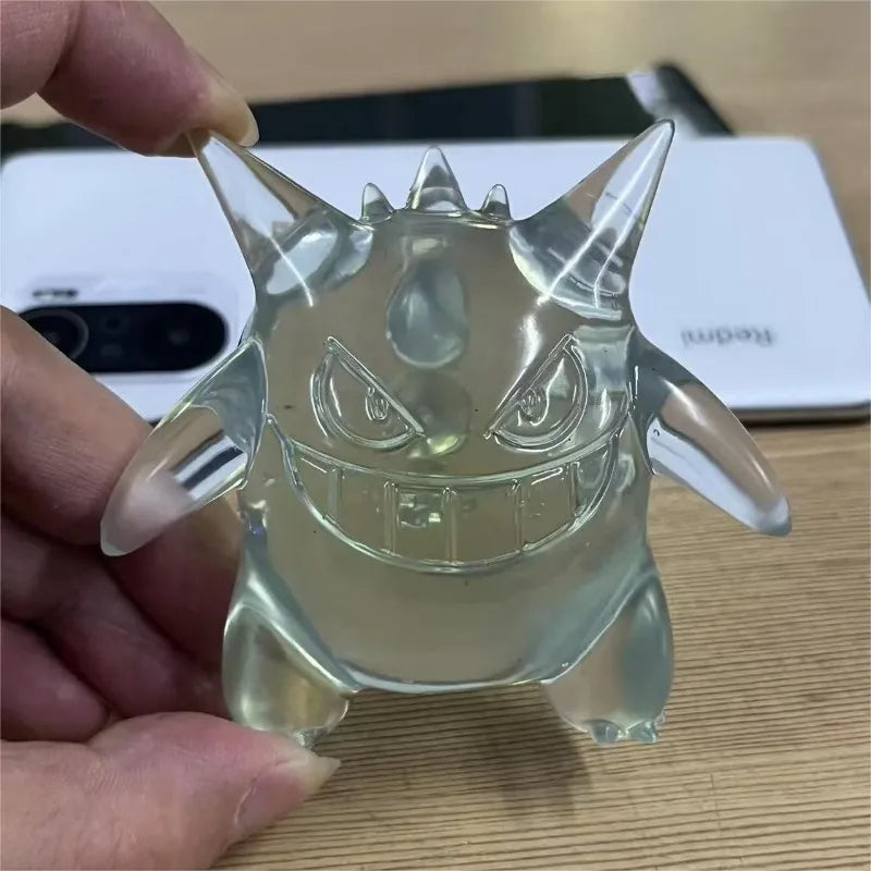 8cm Pokemon Anime Figure Kawaii Gengar Transparent Action Figure Statue Model Doll Decoraion Collectible PVC Toys Children Gifts