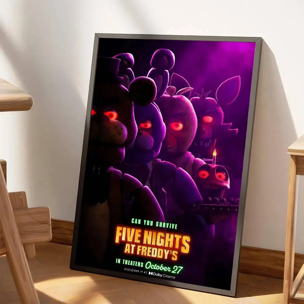 Fnaf Five Nights At Freddy's M DIY Sticky Poster Fancy Wall Sticker For Living Room Bar Decoration Wall Decor