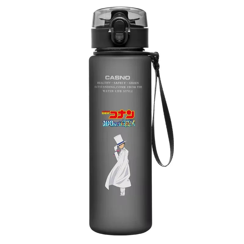 Detective Conan Anime Water Bottle 560ML Portable Sports Plastic Cup Kid Portable Outdoor Sports Drinking Bottle Gift Peripheral
