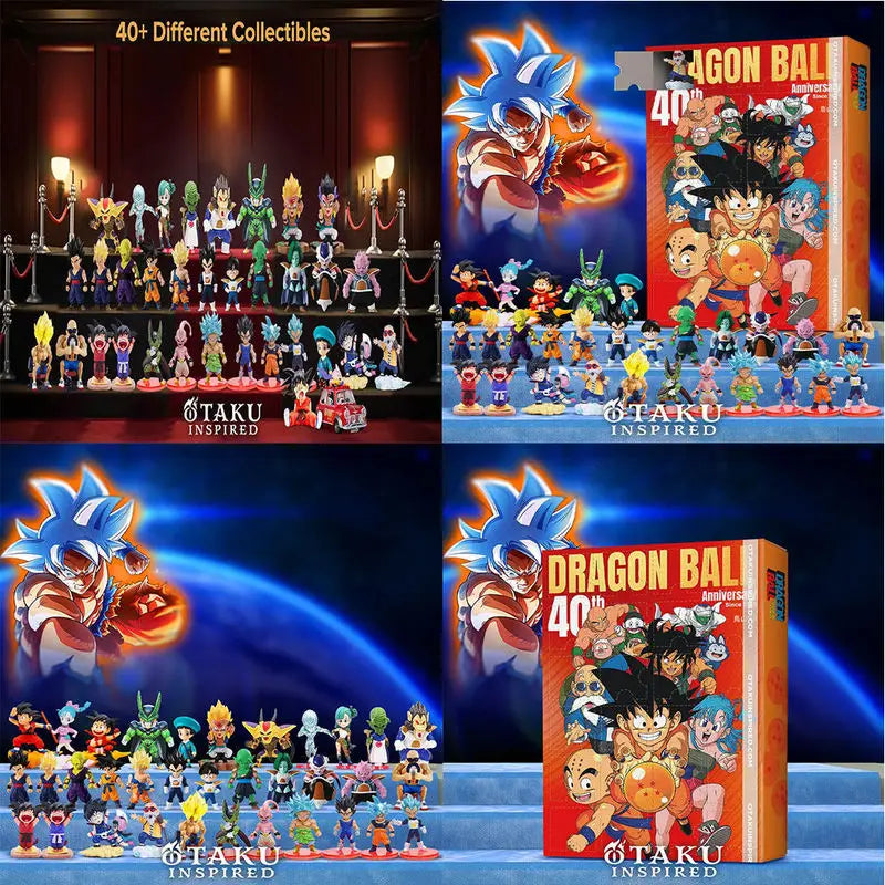 IN STOCK Dragon Ball 40th Anniversary 2D Plane Christmas Advent Calendar Trendy Blind Box Ornaments Hanging Tree Decoration Gift