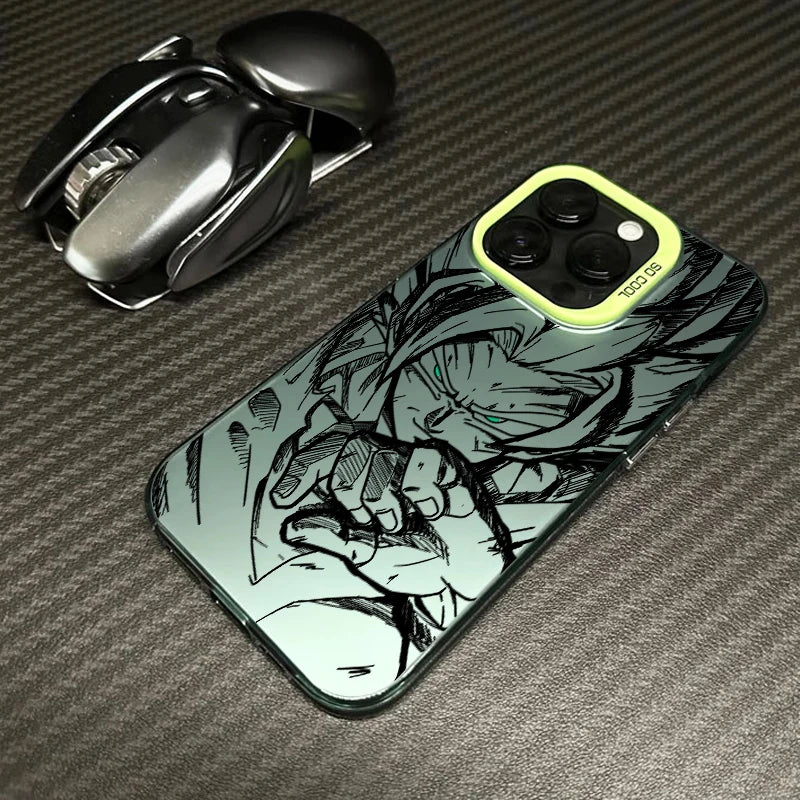 Comics Saiyan Phone Case For D-Dragons Balls iPhone 16 15 14 13 12 11 mini Pro Max X XR XSMAX 8 7 Plus Anti Fall Matte Cover