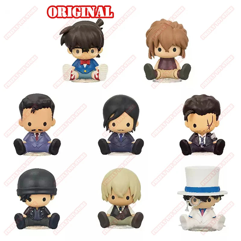 Original Detective Conan Animation Game Peripheral Toys Conan Hailey Petadoll Boxed Gacha Anime Action Model Figures Collection