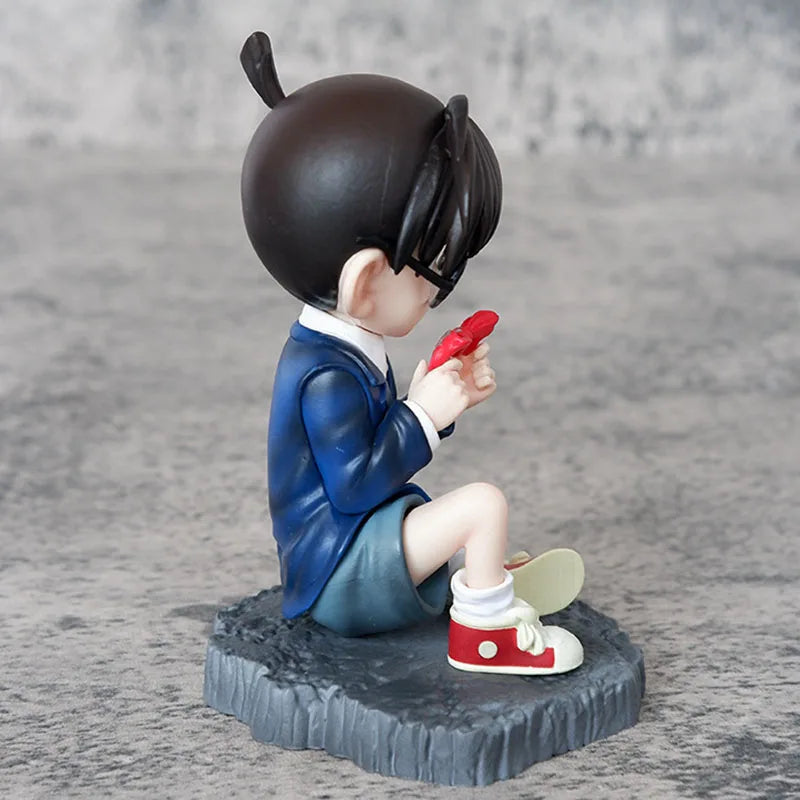 Conan Edogawa Mouri Kogorou Action Figure Richard Moore Figuras Anime Peripheral Manga GK Statue Model Ornament Gift for Kids