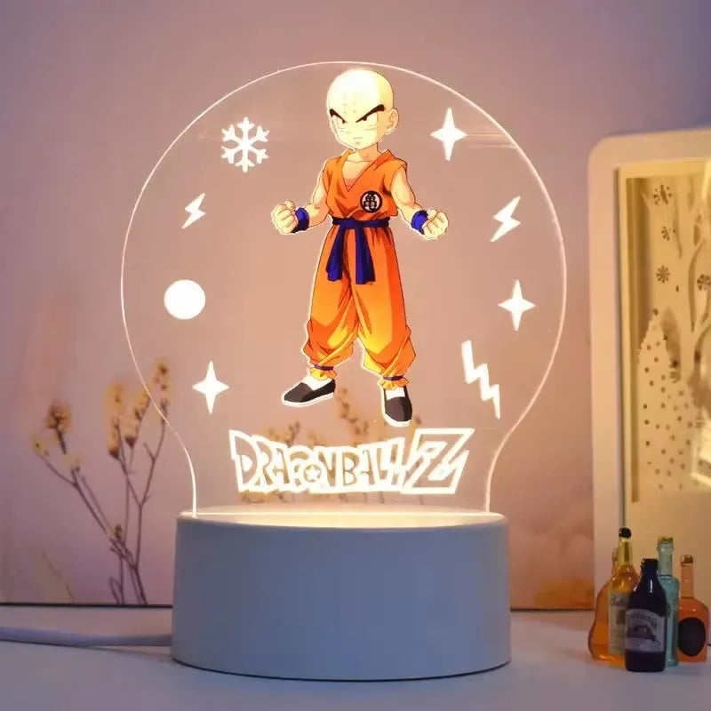 2024 Dragon Ball night light animation peripheral figures 3D ornaments Goku cartoon stand table lamp men women birthday gifts