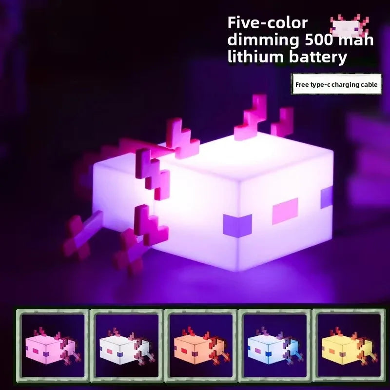 MC Game LEDCreeper Night Lamp Block Creative Button Light Toy Game LED Home Bedroom Desktop Decoration Bedside Lamp Ornaments