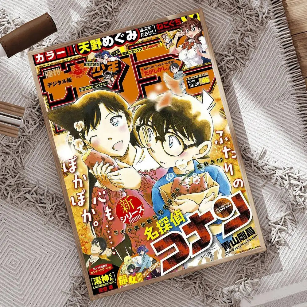 1pc Japanese Detective Conan Anime Movie Poster Print For Bedroom Living Room Home Decor Painting Wall Art HD Picture Mural