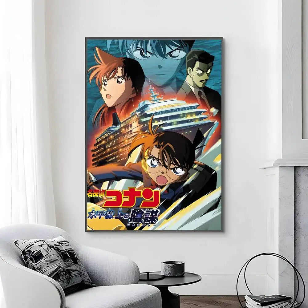 D-Detective C-Conan Movie Poster Canvas painting poster with prints Home bedroom living room decoration gift