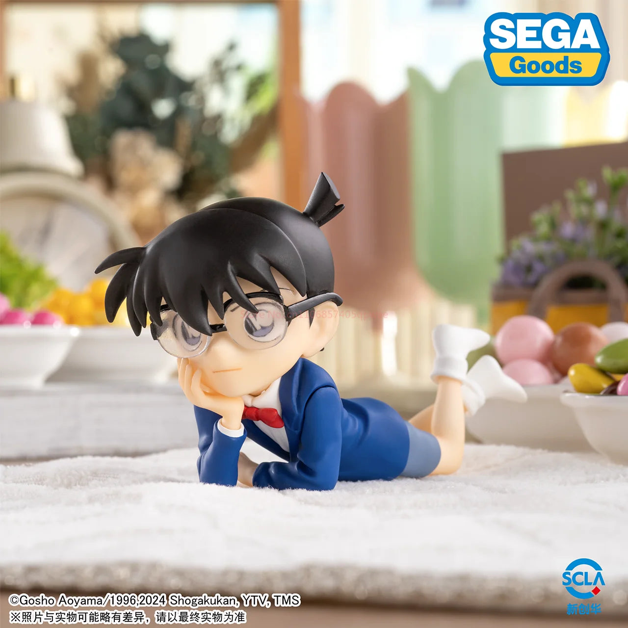 In Stock SEGA Original Detective Conan Conan Edogawa Kuroba Kaito Premium Chokonose Figure Kawaii Anime Model Collectible Gifts