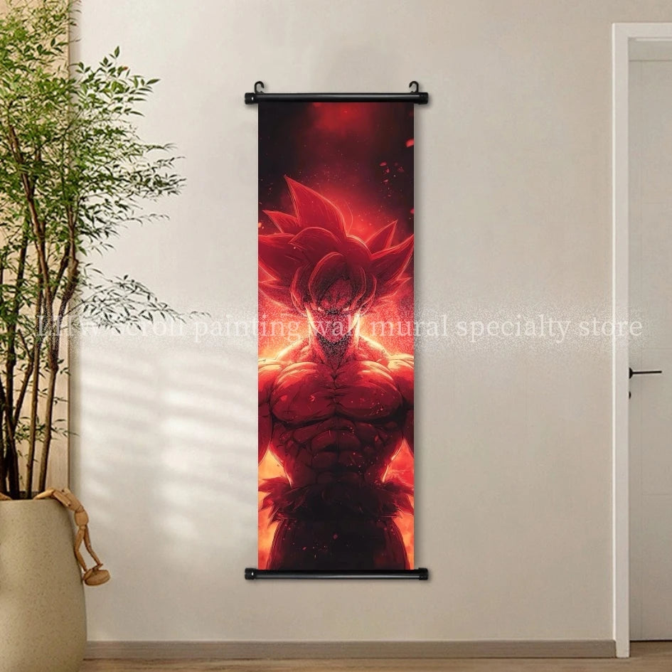 Anime Dragon Ball AI Poster HD Micro Spray Scroll Hanging Painting Living Room Esports Room Background Decoration