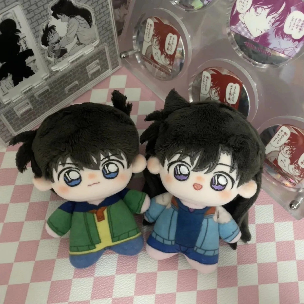 10cm Anime Detective Conan Rachel Moore Q-version cute doll Backpack keychain pendant decoration collection gifts