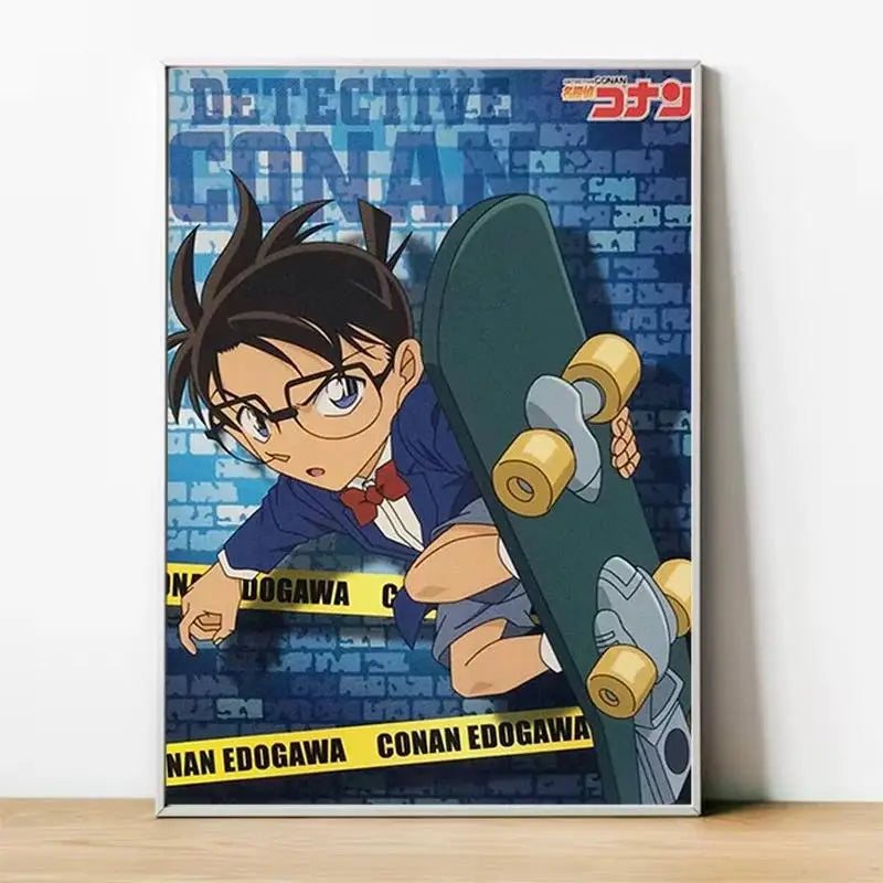 Detective Conan Canvas Poster  Anime Wall Art Decor for Home Room Interior Painting Accessory