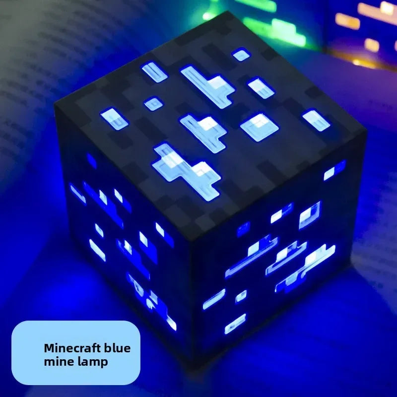 MC Game LEDCreeper Night Lamp Block Creative Button Light Toy Game LED Home Bedroom Desktop Decoration Bedside Lamp Ornaments