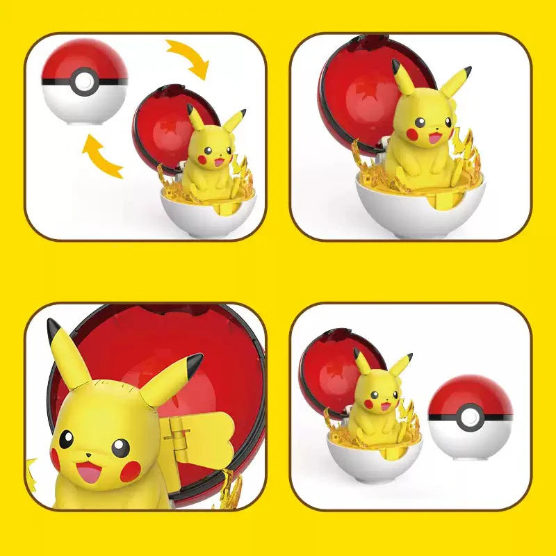 Pokemon Figure Bulbasaur Eevee Charmander Squirtle Pikachu Piplup Cubone Mimikyu Jigglypuff Poke Ball Pokeball Toy Ornament Doll