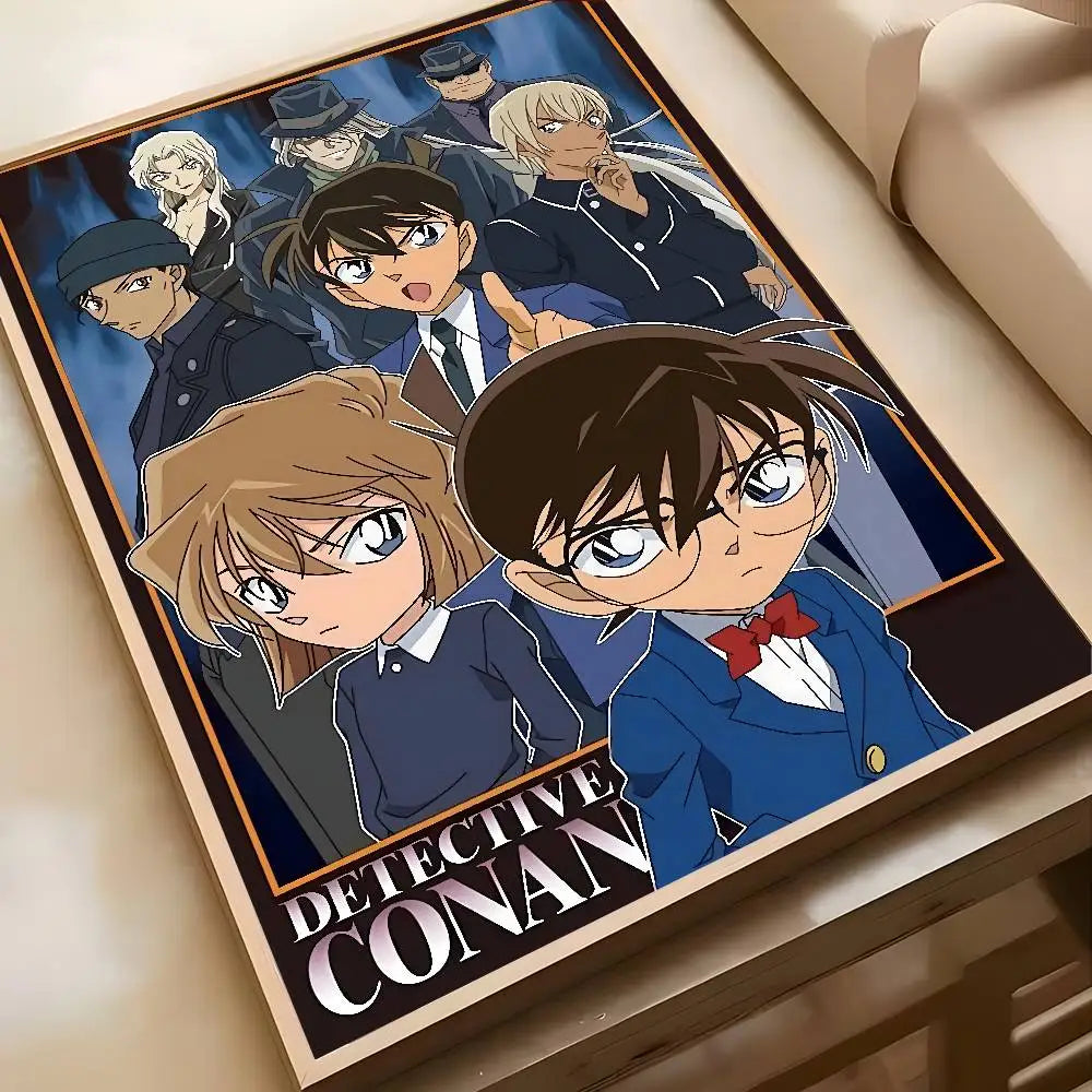 Anime D-Detective C-Conan Poster Self-Adhesive sticker - No Glue Needed Easy Stick and Remove Perfect for Room Decor