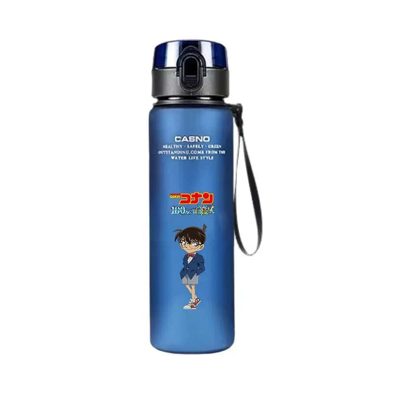 Detective Conan Anime Water Bottle 560ML Portable Sports Plastic Cup Kid Portable Outdoor Sports Drinking Bottle Gift Peripheral