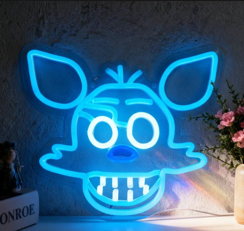 foxy Neon Signs LED Neon Light Sign Light Up Neon Signs Wall Decor for Game Room Man Cave Bar Decor Store Club Bistro