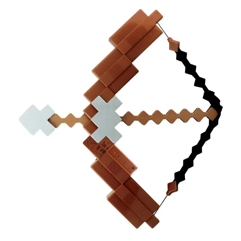 2025 NEW! Minecraft Emit Ultimate Bow and Arrow with Sound Effects Soft Weapon Action Figure Model Outdoor Toys for Gifts