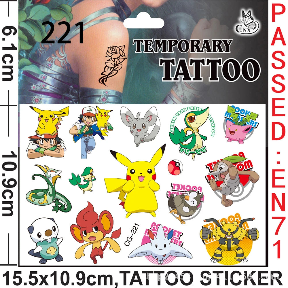 Pokemon Birthday Party Favors Pikachu Slap Bracelet Stamps Gifts Christmas Stocking Fillers Party Supplies Decoration Souvenirs