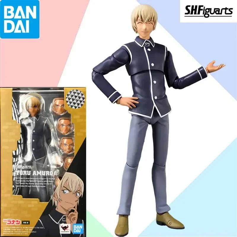 Bandai S.H.Figuarts SHF Detective Conan Resolution Edition Conan Edogawa Rachel Moore Mouri Kogorou Anime Figures Toys In Stock