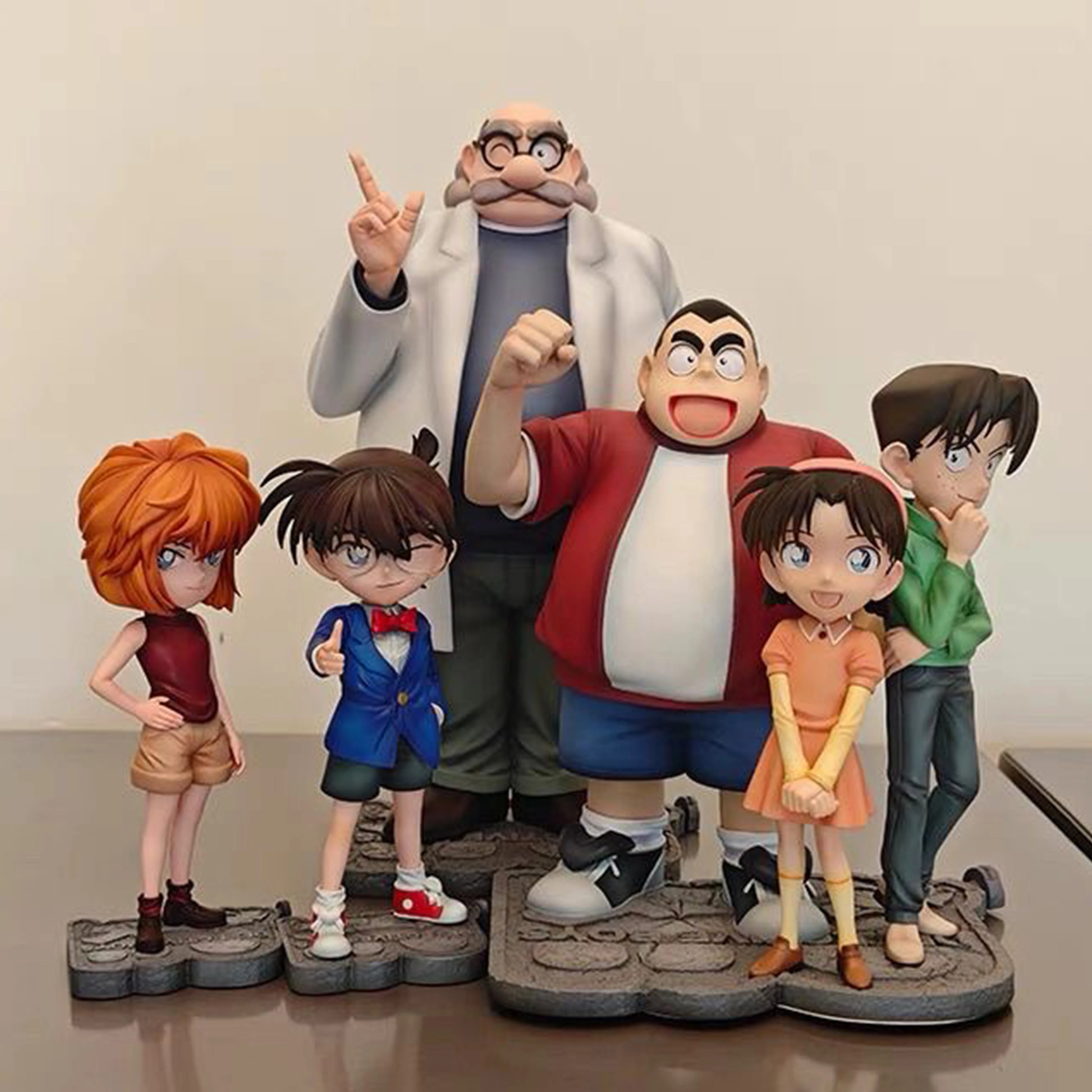 Detective Conan Figure Conan Edogawa Figures Anita Hailey Anime Figurine Kojima Genta Model Action Dolls Collect Toys Kids Gifts