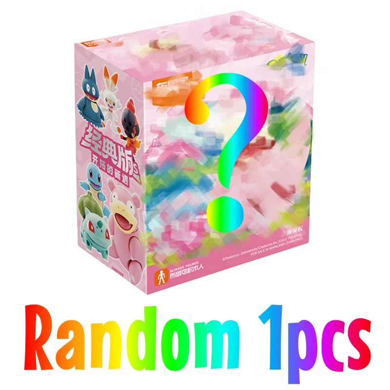 Original Blokees Pokemon Charizard Greninja Meowscarada Ceruledge Pikachu Blind Box Building Blocks Action Figure Anime Doll Toy