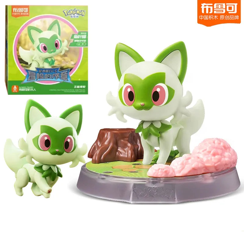 Original Blokees Pokemon Charizard Greninja Meowscarada Ceruledge Pikachu Blind Box Building Blocks Action Figure Anime Doll Toy